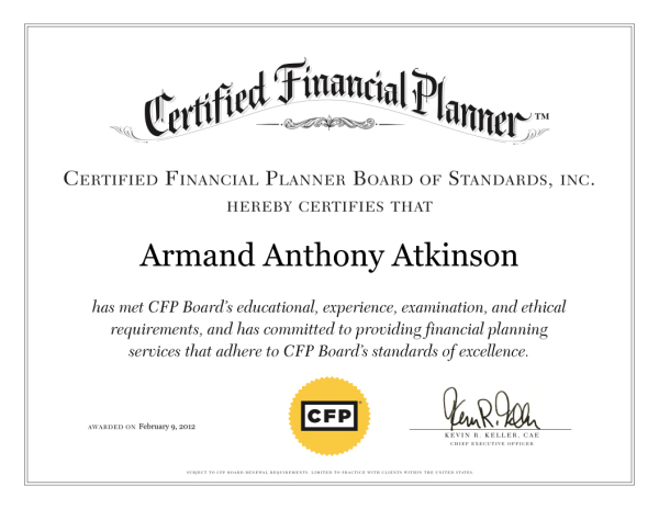 Advanced Wealth Planning Group CFP Armand A. Atkinson